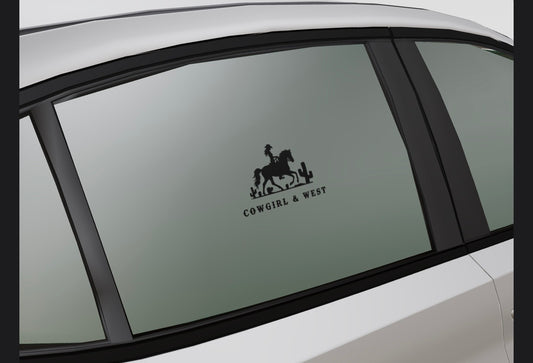 Cowgirl & West Car Decal